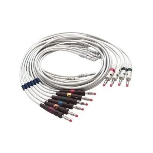 CABLE DE PACIENTE 10 PUNTAS TIPO BANANA PARA ECG EN REPOSO