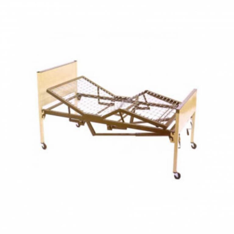 AMA PARA HOSPITAL DE 2 MANIVELAS CON COLCHÓN DE 5 POSICIONES CON RUEDAS