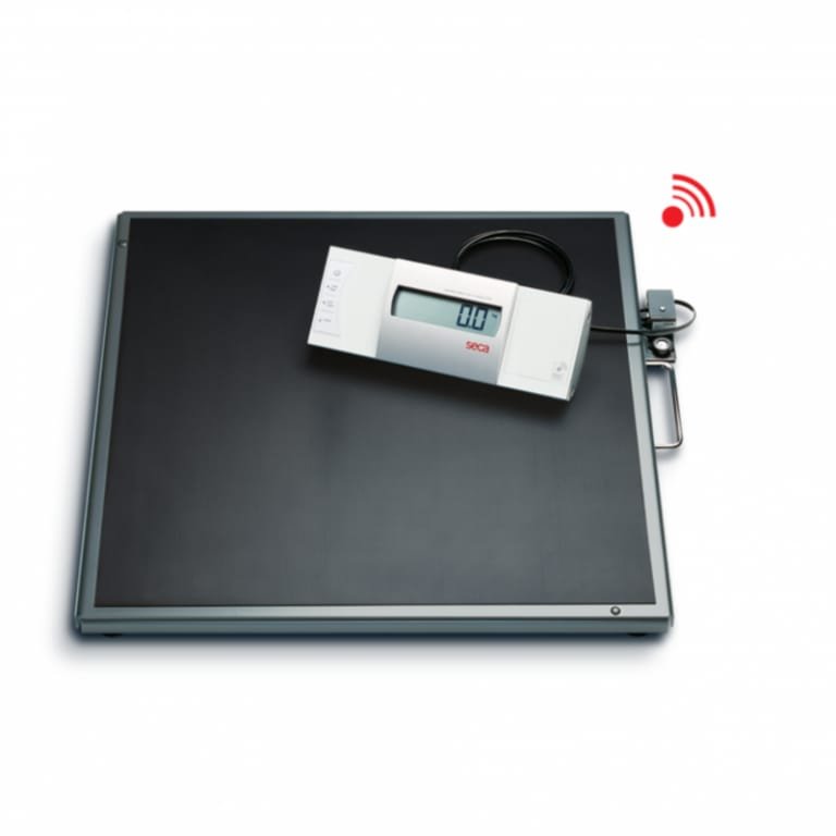 BASCULA DIGITAL DE PLATAFORMA 360KG DIV 100G TARA AUTO-HOLD BMI MEDIDOR ALAMBRICO MOVIL