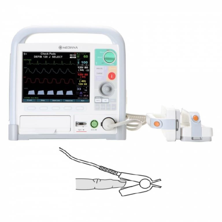 DESFIBRILADOR BASICO + SpO2 (Nellcore)