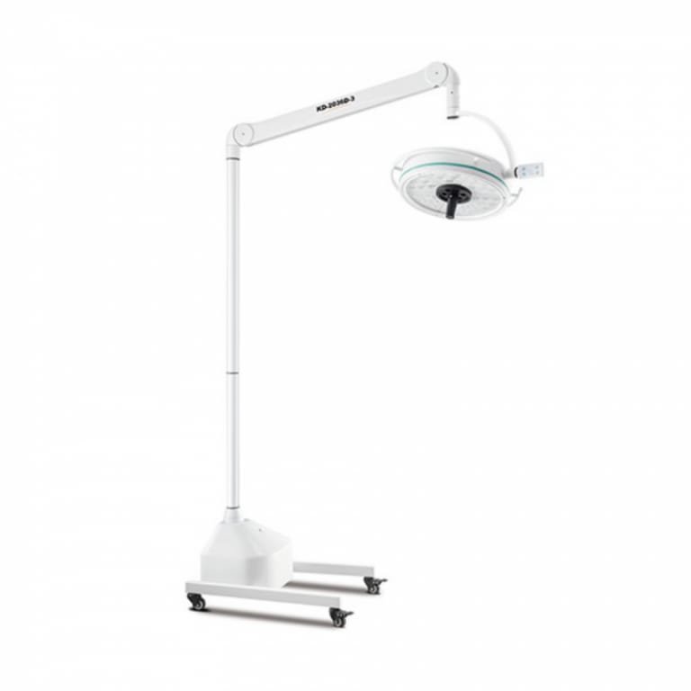 LAMPARA DE PEDESTAL PARA QUIROFANO CON BATERÍA