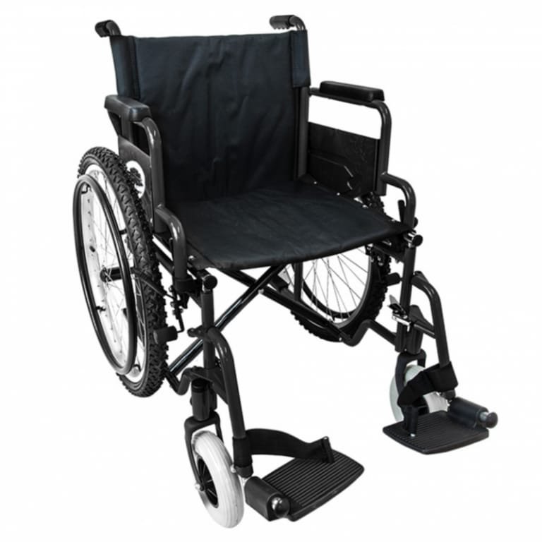SILLA DE RUEDAS TT 19” NEGRA ABATIBLE/REMOV ALUMINIO NEUMÁTICA