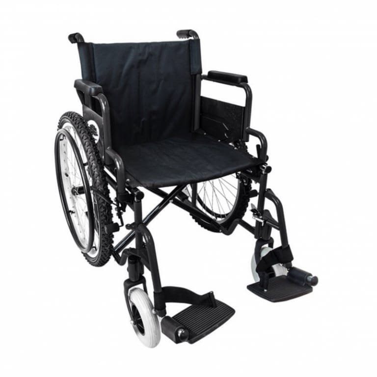 SILLA DE RUEDAS TT 20” NEGRA ABATIBLE/REMOV ALUMINIO NEUMATICA