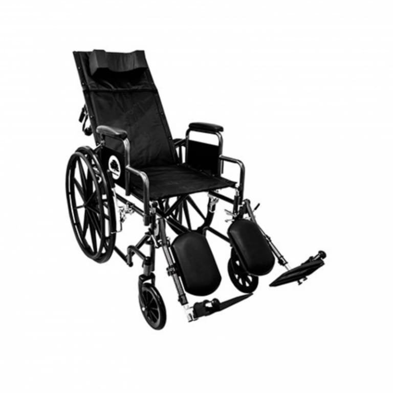 SILLA RECLINABLE 18” ACERO NEGRA MAG WHEEL SOLIDA