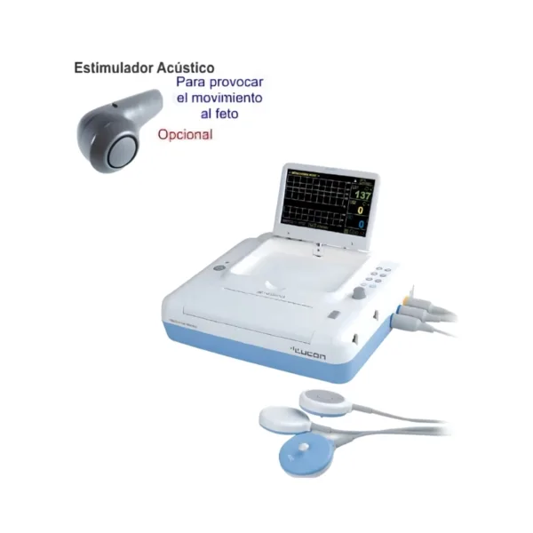 TOCOCARDIOGRAFO GEMELAR (TWIN BABY) CON ANÁLISIS CON ESTIMULADOR FETAL