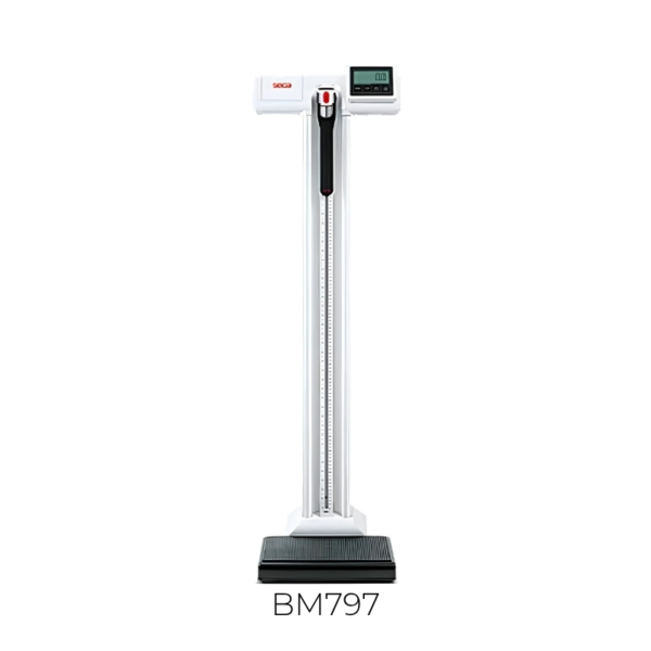Báscula de columna con HCE validada con pantalla a la altura de los ojos y función Wi-Fi