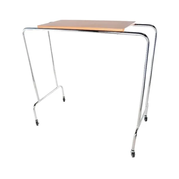 Mesa puente tubular cromada