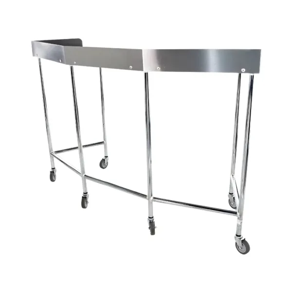Mesa riñón tubular de acero inoxidable 304